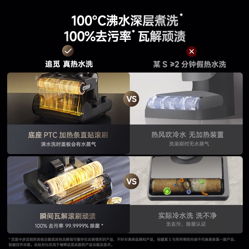 【政府补贴20%】追觅洗地机H20Ultra旋锋版家用智能吸尘洗拖一体