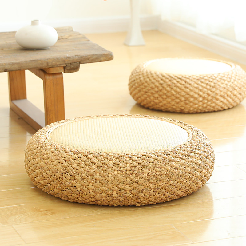 藤编蒲团坐地上的懒人垫飘窗卧室坐垫榻榻米小垫子打坐禅修垫家用,淘宝优惠券,粉丝福利购,淘宝优惠卷