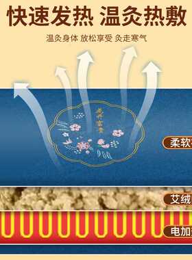 电加热艾灸毯家用电热毯全身热敷艾绒毯电褥子艾灸毯电加热艾灸毯