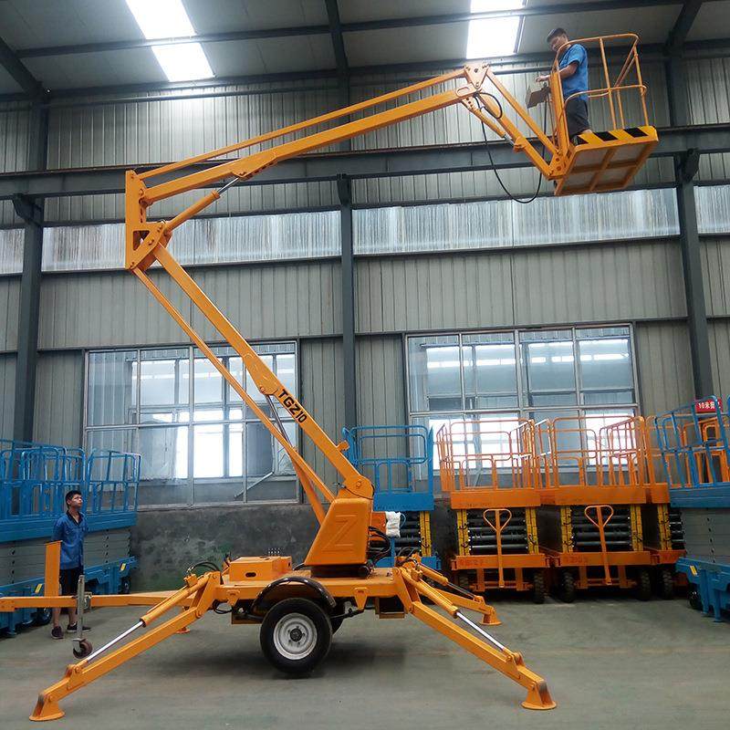 厂家供应拖车折臂式升降机移动式升降平台高空作业升降车,淘宝优惠券,粉丝福利购,淘宝优惠卷