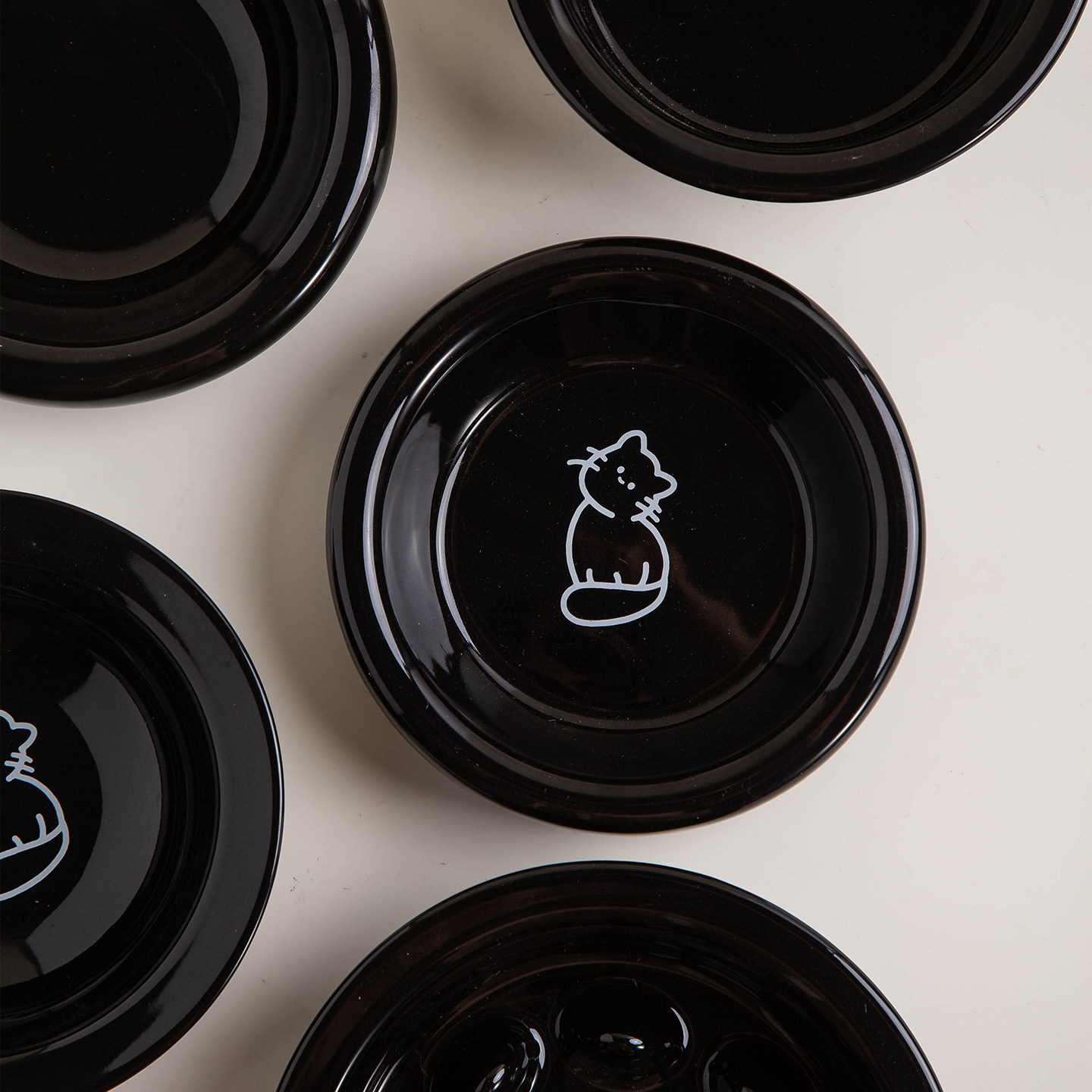 Petdebby黑粉陶瓷猫狗碗增高防黑下巴猫咪饭碗狗食盆防打翻狗狗碗,淘宝优惠券,粉丝福利购,淘宝优惠卷