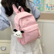 Dopamine color girly plaid small backpack