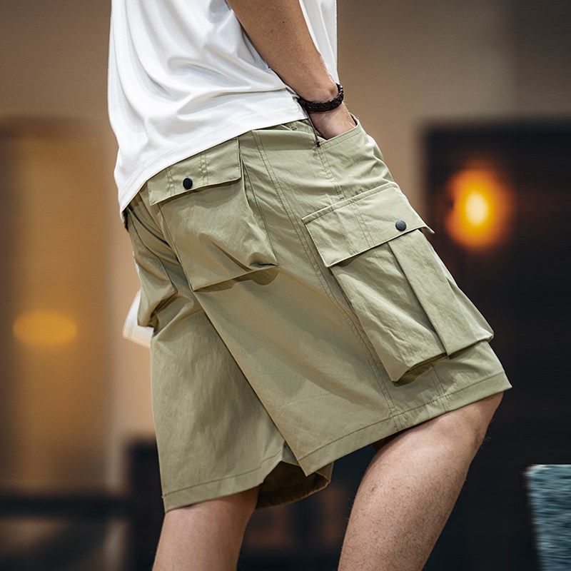 2025新款夏季复古工装短裤男款美式户外轻薄五分裤子男士休闲中裤,淘宝优惠券,粉丝福利购,淘宝优惠卷