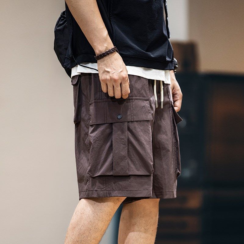 2025新款夏季复古工装短裤男款美式户外轻薄五分裤子男士休闲中裤,淘宝优惠券,粉丝福利购,淘宝优惠卷