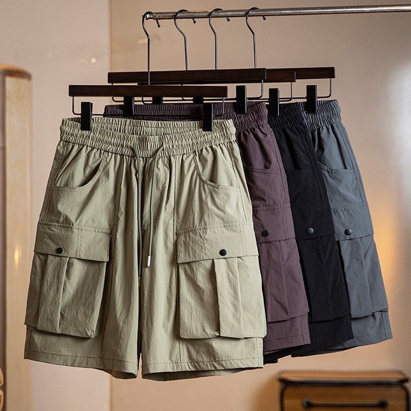 2025新款夏季复古工装短裤男款美式户外轻薄五分裤子男士休闲中裤,淘宝优惠券,粉丝福利购,淘宝优惠卷