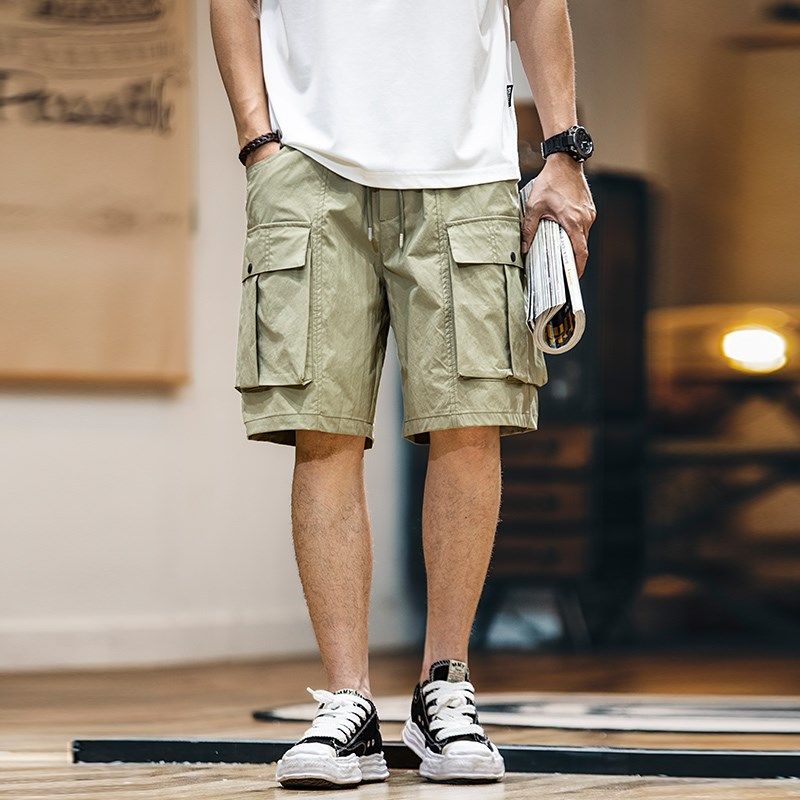 2025新款夏季复古工装短裤男款美式户外轻薄五分裤子男士休闲中裤,淘宝优惠券,粉丝福利购,淘宝优惠卷