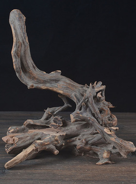 木头根雕底座创意枯木实木树根风化木家居装饰品陶瓷人物佛像摆件