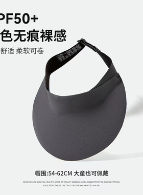 【1号】无痕冰丝遮阳帽韩版遮脸防紫外线空顶骑车防晒太阳帽