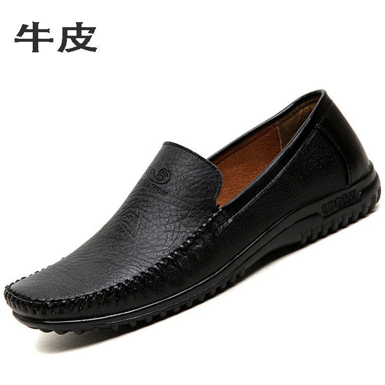 春夏软底驾车鞋真皮休闲鞋中老年豆豆男鞋米白色单鞋浅色爸爸皮鞋,淘宝优惠券,粉丝福利购,淘宝优惠卷