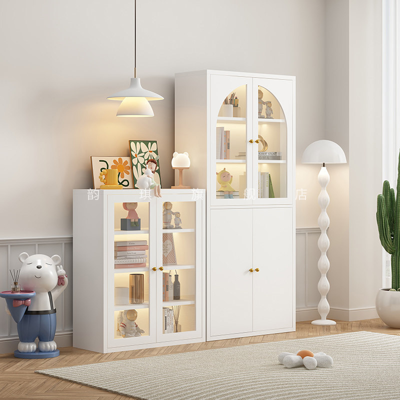 书架落地客厅铁艺防尘手办玩具收纳柜置物架储物家用儿童靠墙书柜,淘宝优惠券,粉丝福利购,淘宝优惠卷