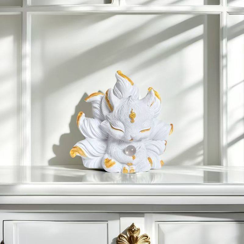 九尾狐灵狐堂口神像佛堂高级车载摆件桌面家用汽车招财家居装饰品,淘宝优惠券,粉丝福利购,淘宝优惠卷