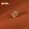 Folli Follie Make a Friend Freshwater Pearl Rice-shaped Pearl Bracelet Ring Retro Light Luxury Fashion