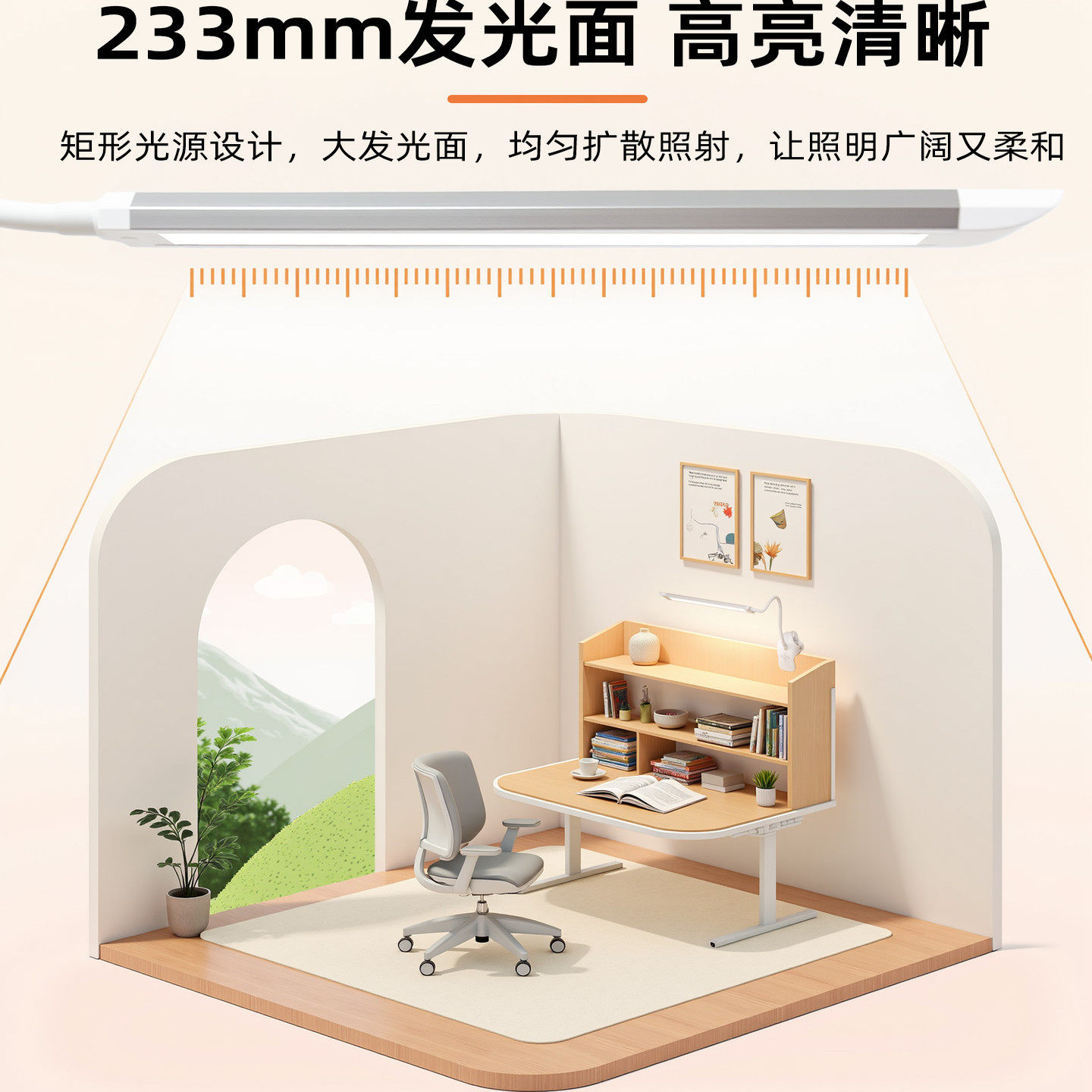 床头护眼灯夹式台灯学习专用儿童学生宿舍卧室书桌插电用阅读灯,淘宝优惠券,粉丝福利购,淘宝优惠卷