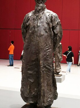 铁路工程师名人雕像博物展览馆玻璃钢詹天佑人物雕塑校园文化摆件