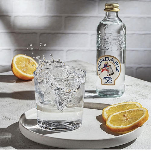 威域 西班牙进口蒙塔瑞MONDARIZ天然矿泉水软水高端玻璃瓶330ml - 图0