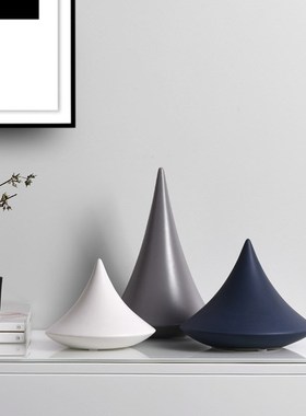 简约艺术陶e瓷摆件创意客厅电视柜橱窗样板房咖啡厅家居桌面装饰