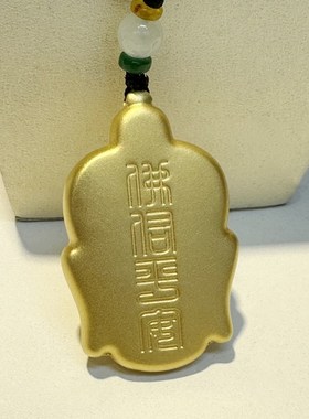 金包银佛头定制吊坠挂绳佛公吊牌定制男生送女生的礼物饰品定制
