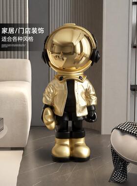 创意太空人客厅摆件大型落地沙发电视柜旁边轻奢家居装饰品宇航员