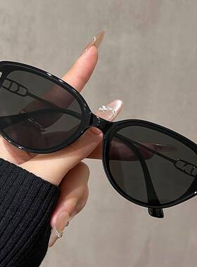 高清尼龙猫眼墨镜女款茶色防紫外线2025新款高级感太阳镜开车专用
