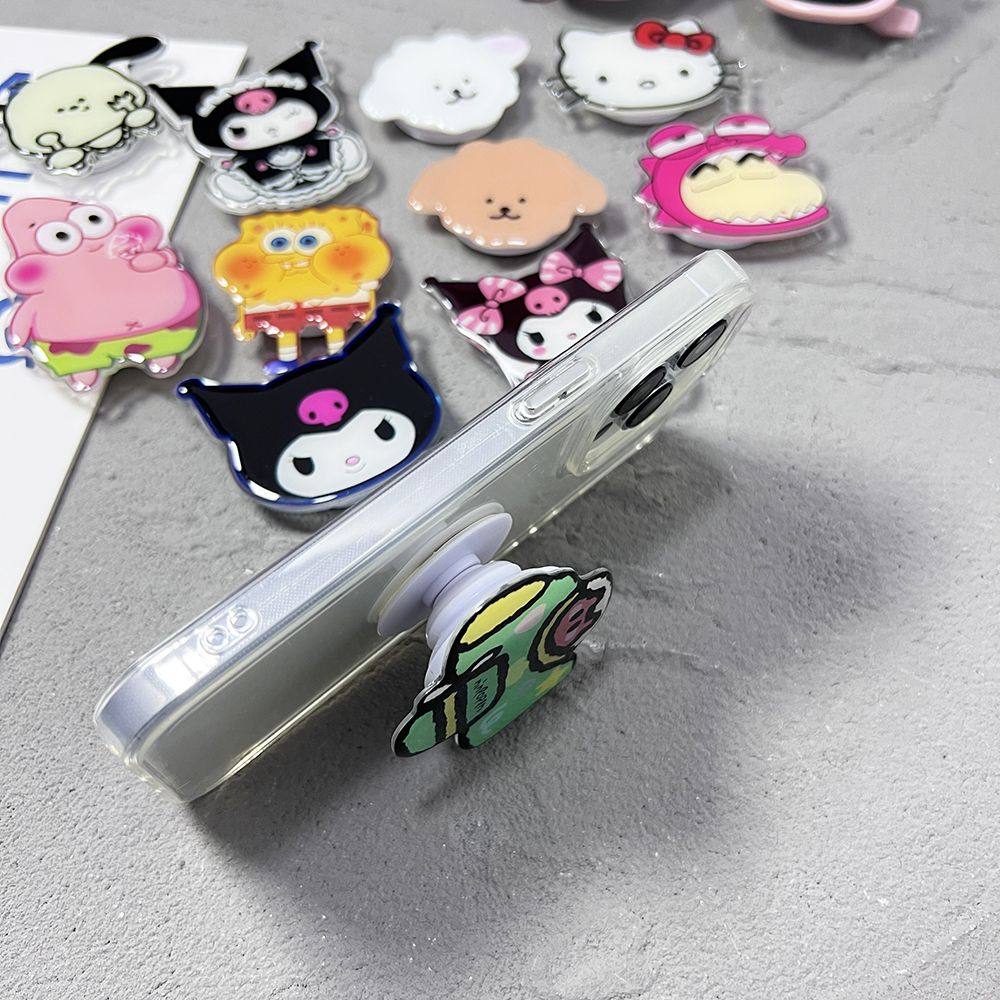 【3个装】可爱卡通ins风网红爱心时尚支架手机壳支架玻璃支架可伸缩气囊支架diy手工保护套配件外壳支架背贴