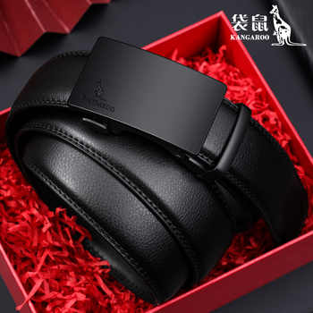 袋鼠皮带2025新款真皮自动扣男款商务潮流中青年休闲纯牛皮裤腰带实付19.9元到手包邮 袋鼠皮带2025新款真皮自动扣男款商务潮流中青年休闲纯牛皮裤腰带实付19.9元到手包邮