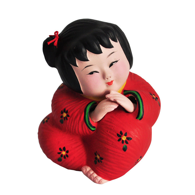 天津泥人张彩塑中国风特色陶泥梦娃娃泥人手办手工艺礼品装饰摆件,淘宝优惠券,粉丝福利购,淘宝优惠卷