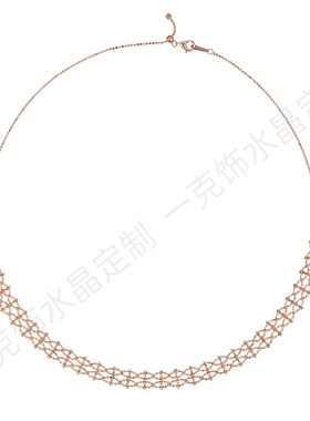 S925银镀18K金意大利工艺项链女