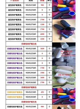 地脚螺丝保护罩六角螺栓螺母保护帽六角螺栓保护罩M3-M100毫米