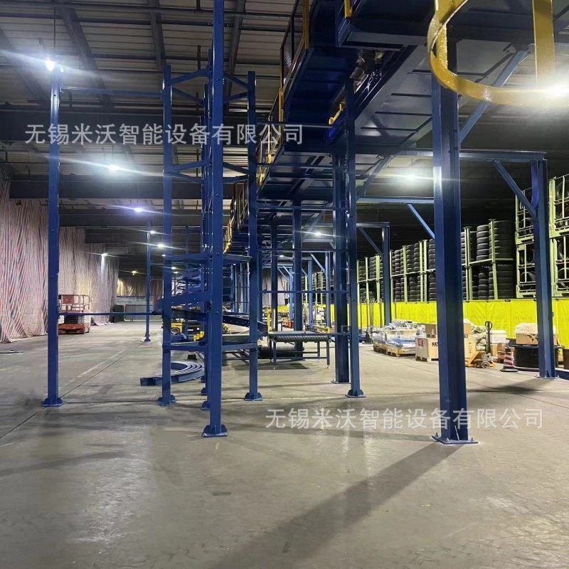 无动力轮胎纸箱自重下滑输送机 单/双道滚筒 垂直 下降螺旋输送机,淘宝优惠券,粉丝福利购,淘宝优惠卷