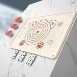 Свободный нож для резки теста + скалка, утолщенная антипригарная силиконовая панель, нескользящая антипригарная градуированная силиконовая подушечка, коврик для замешивания