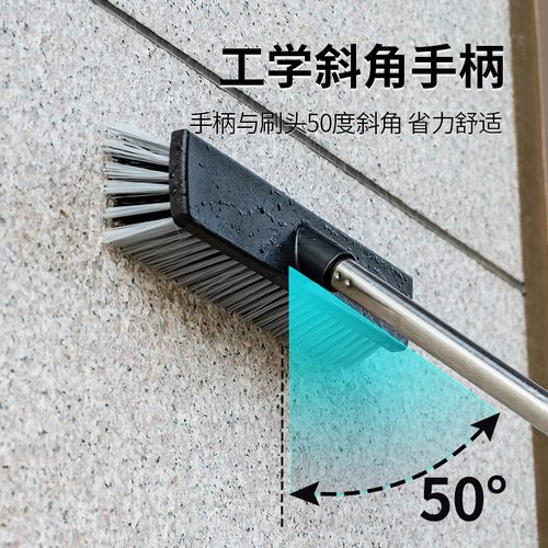 大号地板刷长柄硬毛地刷卫生间刷地刷子瓷砖地缝刷户外庭院清洁刷 - 图3