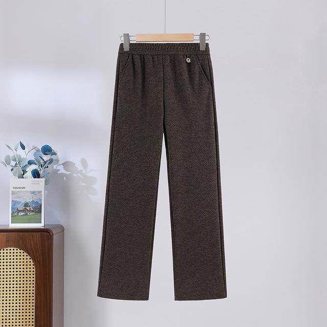 中老年人秋冬长裤直筒高腰松紧妈妈装宽松休闲大码加绒加厚百搭裤,淘宝优惠券,粉丝福利购,淘宝优惠卷