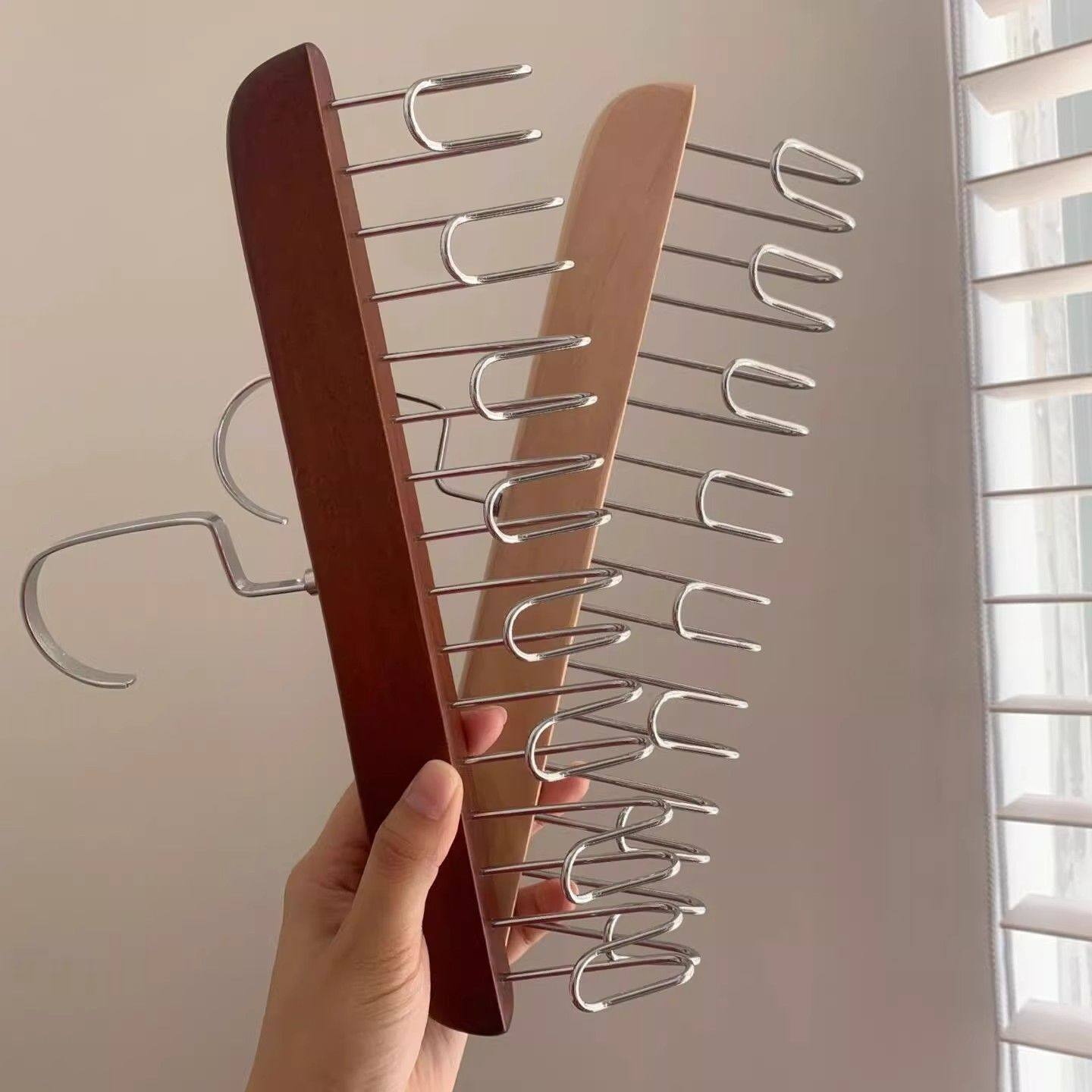 现货发内衣衣架木质吊带衣架背心收纳神器家用卧室实木挂钩晾衣架,淘宝优惠券,粉丝福利购,淘宝优惠卷