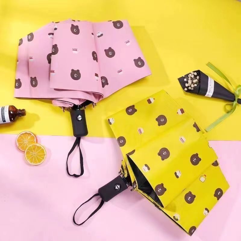 【福利品】折叠晴雨两用伞学生高颜值简约ins森系黑胶防晒两用,淘宝优惠券,粉丝福利购,淘宝优惠卷