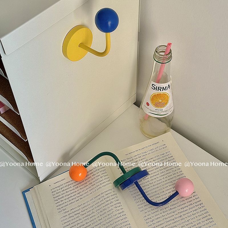 彩色磁性强力免打孔挂钩冰箱强磁ins风入户门多巴胺磁吸挂钩可爱 - 图3