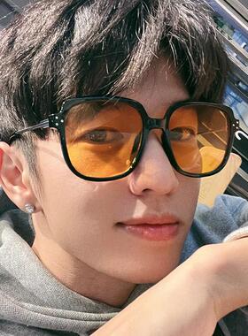 超大框韩版潮男士方形大胖圆脸显瘦开车司机防紫外线墨镜太阳眼镜