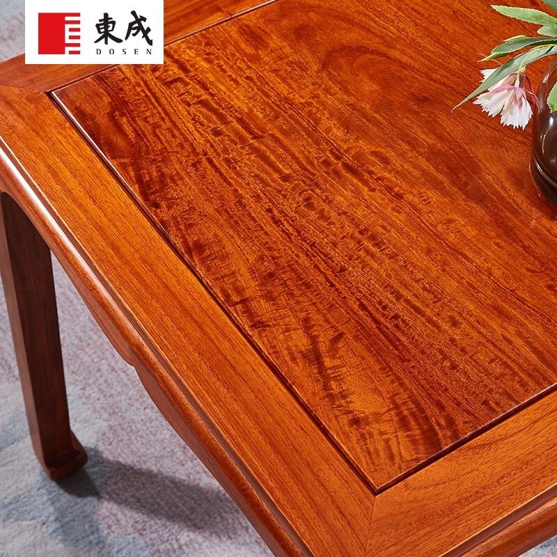 东成大果紫檀中式四方桌全实木八仙桌缅甸花梨学习桌红木茶台家具,淘宝优惠券,粉丝福利购,淘宝优惠卷