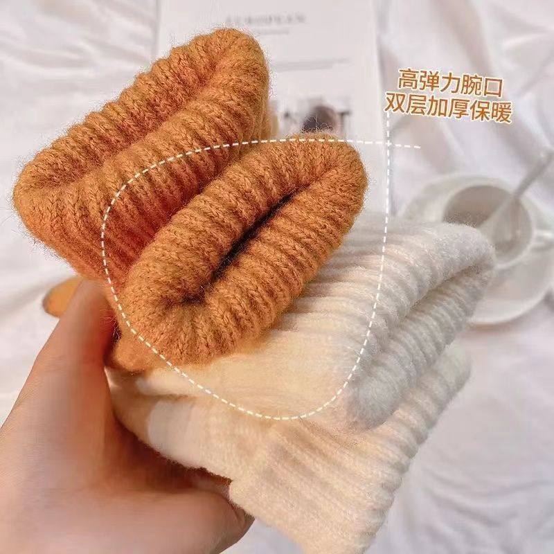 触屏手套女冬季可爱学生骑行保暖防寒韩版加厚冬天菠萝纹暖手套,淘宝优惠券,粉丝福利购,淘宝优惠卷