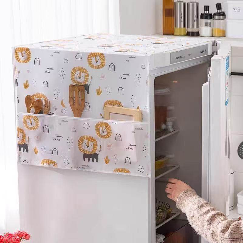 冰箱防尘罩防尘收纳新款防水防油开门家用微波炉盖布洗衣机双开门,淘宝优惠券,粉丝福利购,淘宝优惠卷