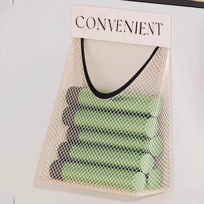 厨房垃圾袋收纳神器壁挂式大容量储物袋子装塑料袋收纳魔术贴网兜,淘宝优惠券,粉丝福利购,淘宝优惠卷