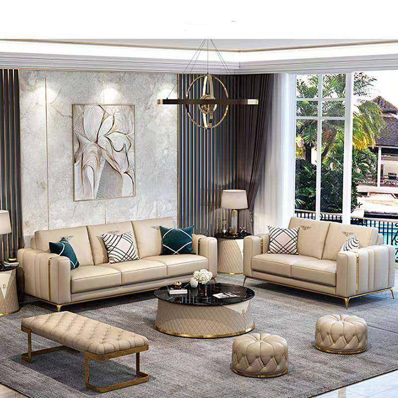 后现代轻奢大小户型实木转角组合皮沙发新款北欧简约客厅皮布沙发,淘宝优惠券,粉丝福利购,淘宝优惠卷