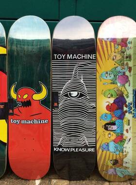toymachine8.0/8.125/8.25/7.75英寸滑板双翘加拿大枫木板面甲板