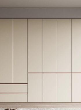 家用大衣橱实木衣柜卧室轻奢柜子组合收纳柜一门到顶储物大衣柜