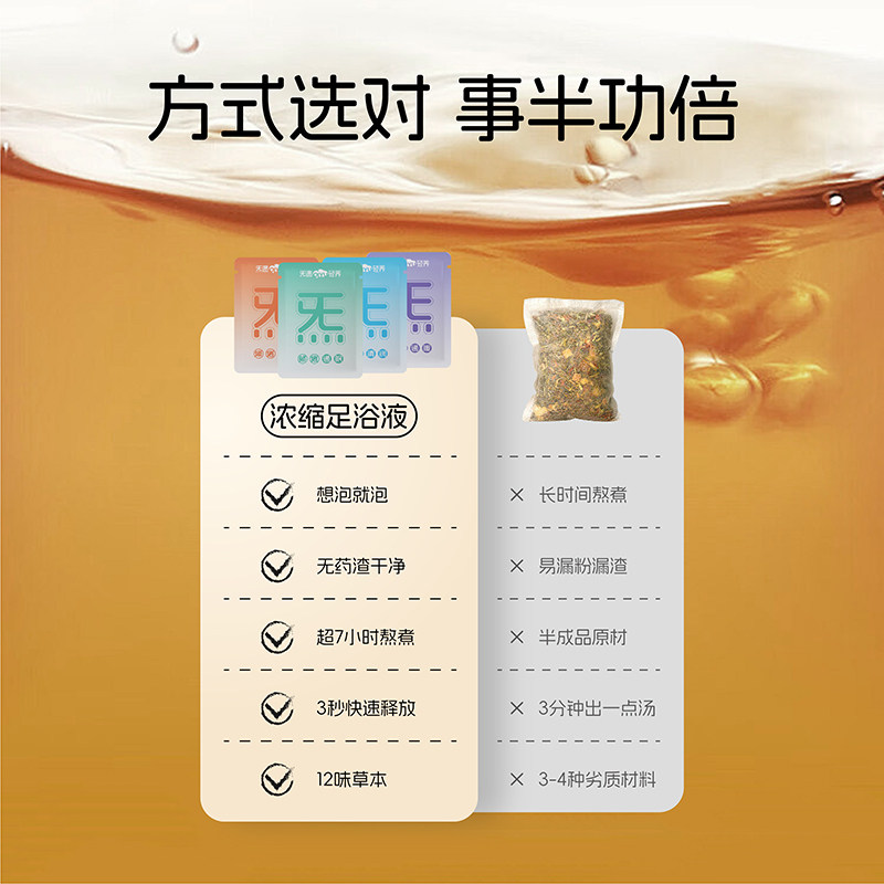 炁遇润养泡脚液艾草药浴足剂草本暴汗睡眠湿气犯困中草药洗脚液,淘宝优惠券,粉丝福利购,淘宝优惠卷