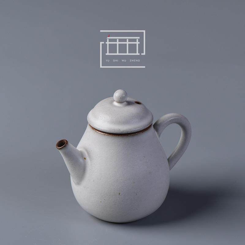 仿古漳州窑茶壶粗陶茶具泡茶壶单壶刻制logo创意可养开片小壶,淘宝优惠券,粉丝福利购,淘宝优惠卷