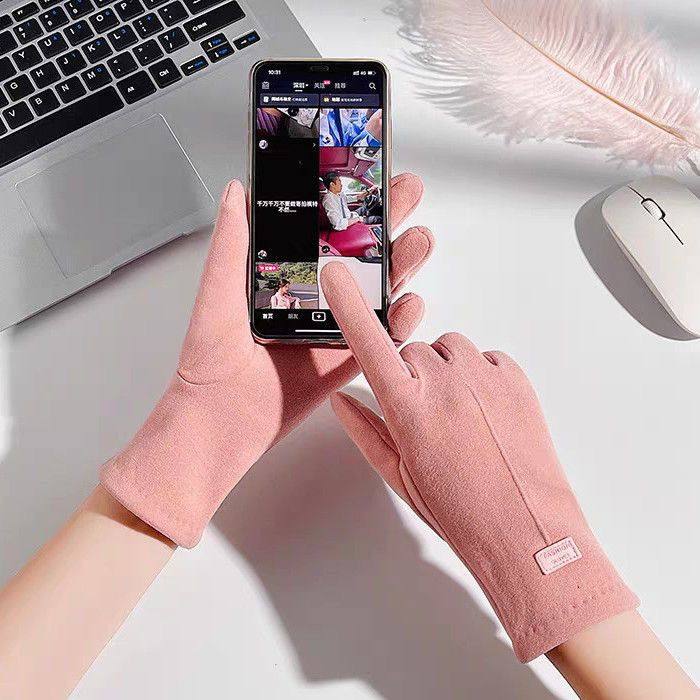 保暖手套加绒冬季防风女士手套秋冬简约时尚亲肤可触屏手套冬天,淘宝优惠券,粉丝福利购,淘宝优惠卷