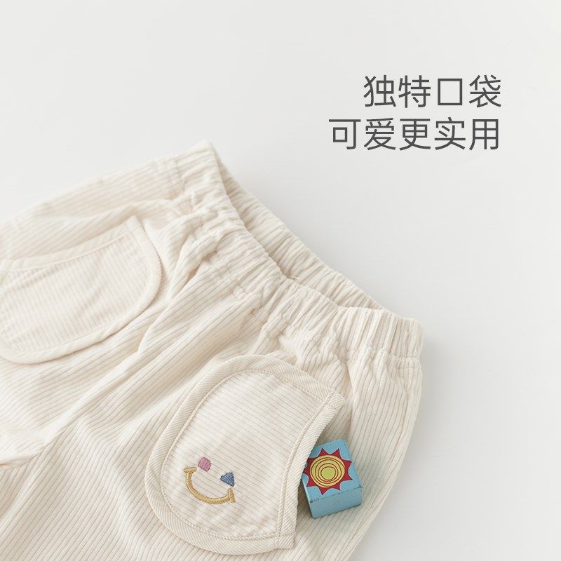 乖奇熊男女宝宝灯芯绒长裤秋冬季保暖婴儿童松紧腰休闲裤可爱裤子,淘宝优惠券,粉丝福利购,淘宝优惠卷