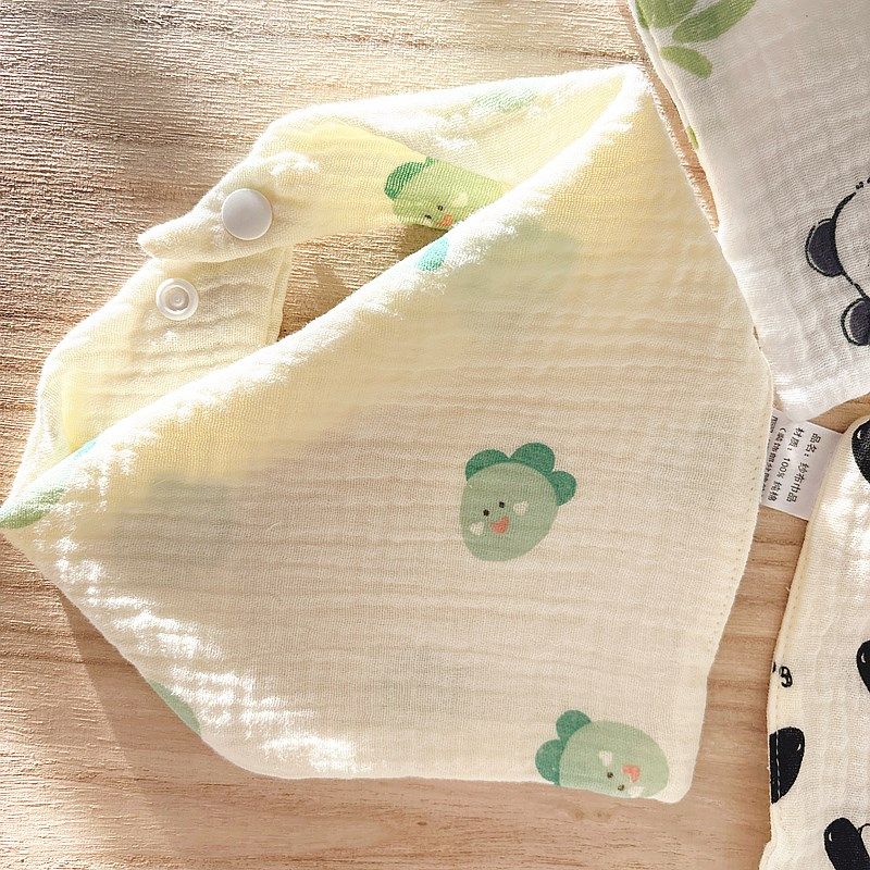 3条装薄款男女宝宝纯棉纱布三角巾围嘴全棉新生婴儿透气口水巾夏,淘宝优惠券,粉丝福利购,淘宝优惠卷