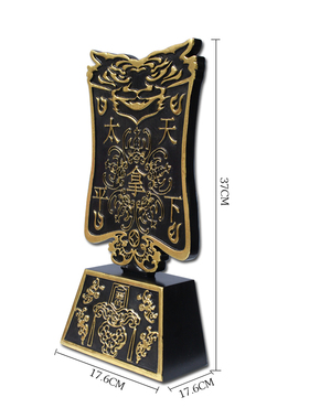 法器七爷八爷令牌大二爷伯黑白无常令牌法器黄檀木摆件