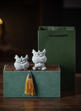 创意小神龙送宝招财茶宠摆件可爱生肖萌龙伴手礼鱼缸造景桌面装饰